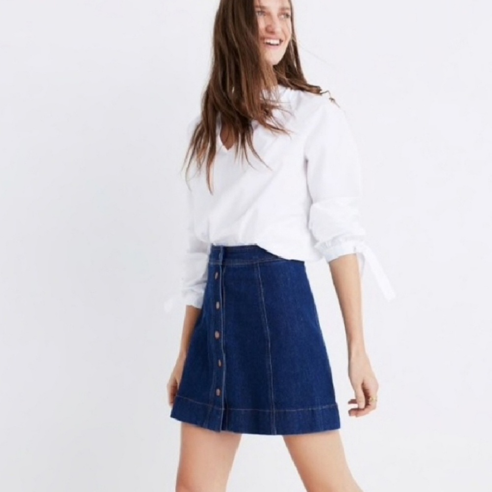 Madewell Metropolis Denim Mini Skirt